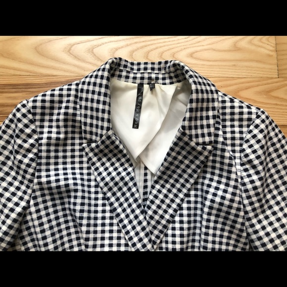 Meg & Margo navy gingham blazer - Picture 4 of 5